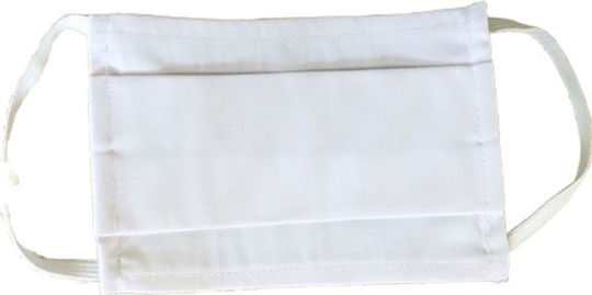 Melinen 21000301 Cotton Double Face Mask Protective Mask Fabric White 2100030119 1pcs