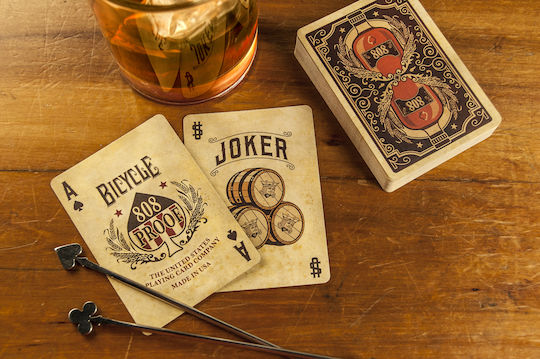 Bicycle Bourbon Collectable Plasticized Playing Cards for Poker Blue