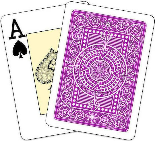 Modiano Texas Poker 2 Jumbo Playing Cards Plastic for Poker Purple