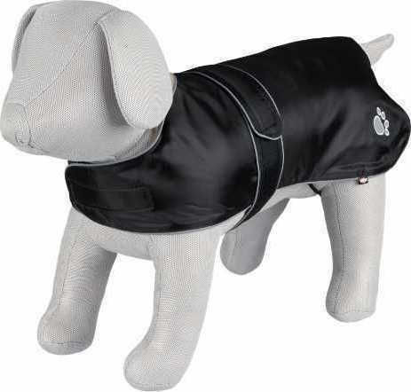 Trixie Orleans Black Fleece / Waterproof Dog Coat with 70cm Back Length