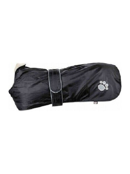 Trixie Orleans Black Fleece / Waterproof Dog Coat with 30cm Back Length