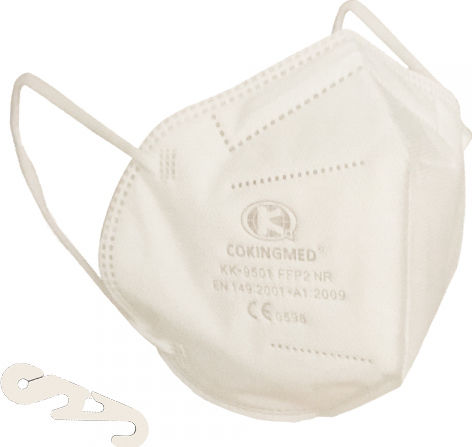 Cokingmed Cokingmed Maske mit hohem Schutz FFP2 5 Schichten Schutzmaske FFP2 Weiß 1Stück