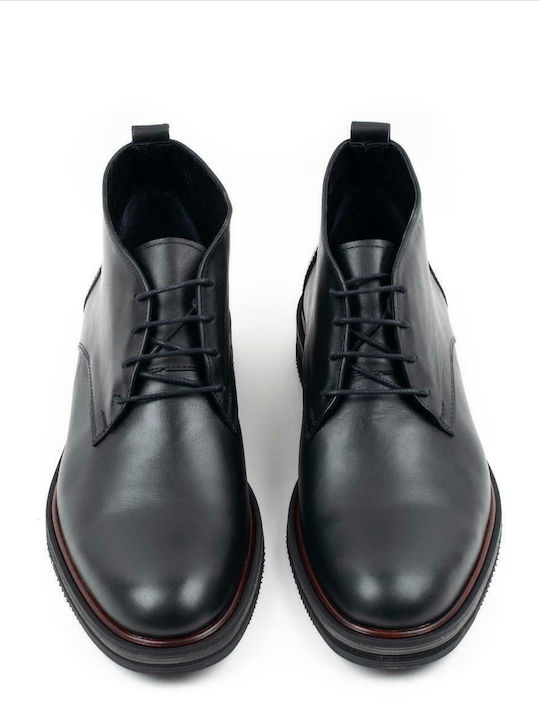 Leather Black Men's Boots