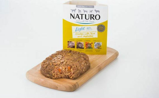 Naturo Light Wet Food Dogs in Pouches Diet with Chicken, Vegetables and Rice Diet, Grain-Free 400gr