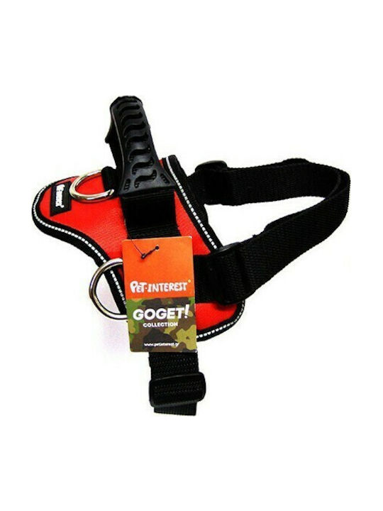 Pet Interest Dog Harness Training 3D Rings Red Small 65-80cm 3441-S