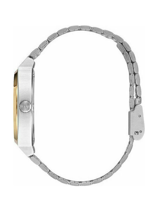 Nixon Uhr Batterie mit Silber Metallarmband A045-1921