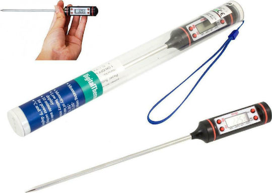 Digital Cooking Thermometer with Probe -50°C / +300°C Black