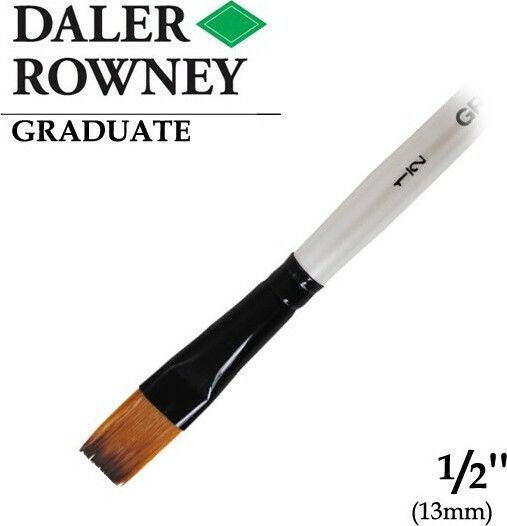 Daler Rowney Graduate Πινέλο Συνθετικό Πλακέ Νο 1/2
