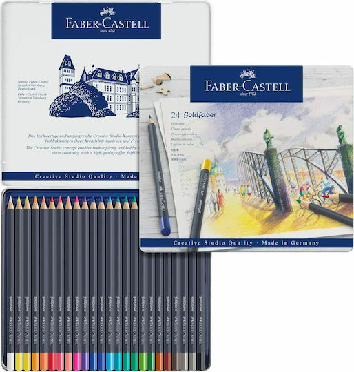 Faber-Castell Комплект цветни моливи в кутия 24бр Пакет от 1 опаковки