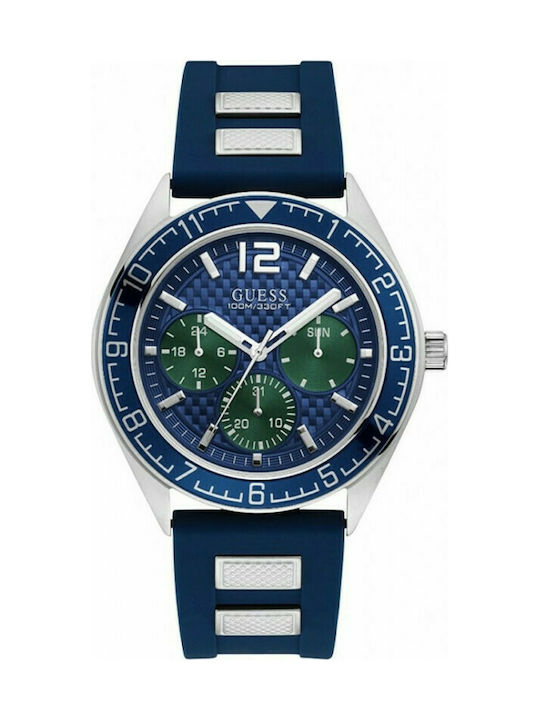 Guess Pacific Watch Battery with Blue Rubber Strap