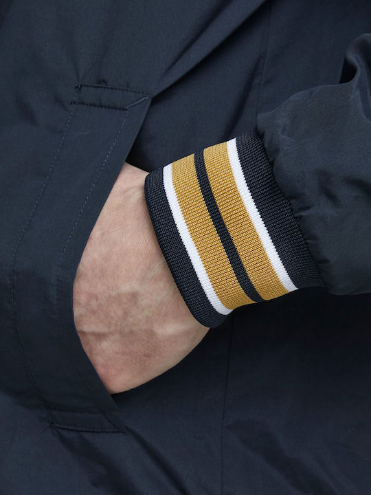 Winter Jacket Bomber Windproof Navy Blazer