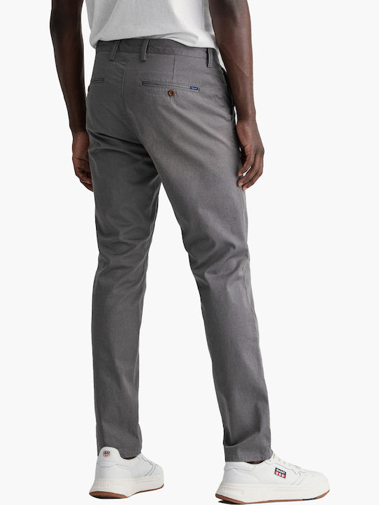 Trousers Chino Elastic in Slim Fit Gray