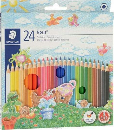 Staedtler Noris Club 144 NC24 Creioane Colorate Set 24 Culori