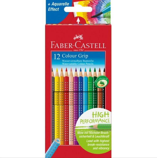 Faber-Castell Grip Ξυλομπογιές Σετ 12 χρώματα