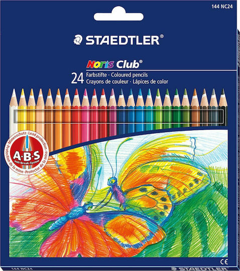 Staedtler Noris Club 144 NC24 Creioane Colorate Set 24 Culori