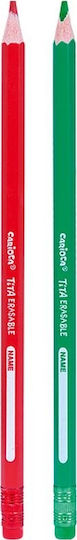 Carioca Tita Erasable Colored Pencil Set with Eraser Package of 1 packages