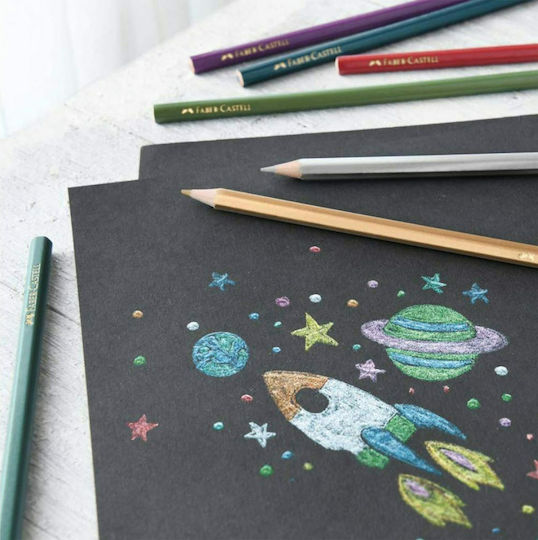 Faber-Castell Metallic Ξυλομπογιές Σετ 10 χρώματα