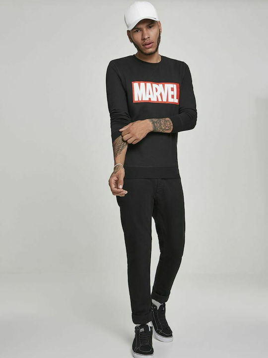 Merchcode Logo Crewneck T-shirt Μαύρο