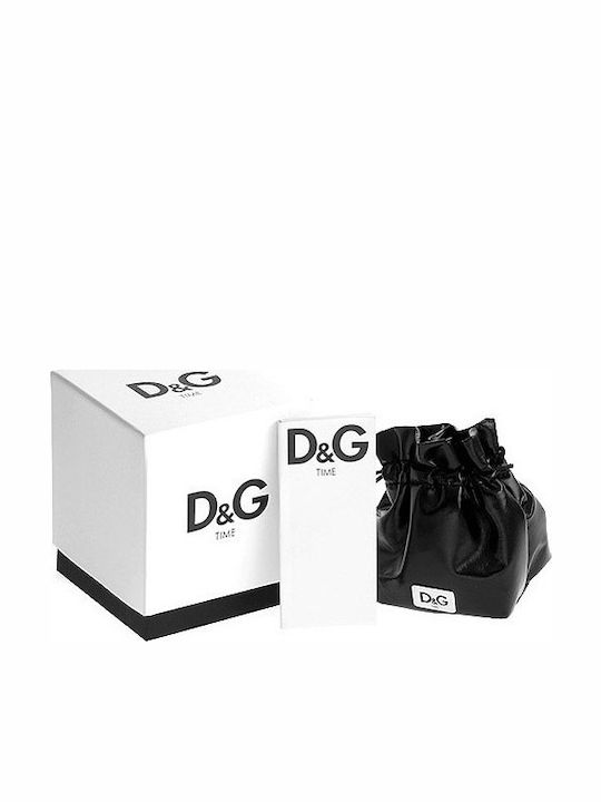 Dolce & Gabbana High Security Ανδρικό Ρολόι 42.5mm Χρονογράφος Μπαταρίας με Μαύρο Δερμάτινο Λουράκι