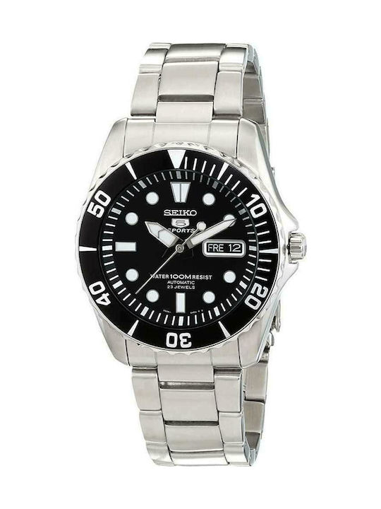 Seiko 5 Sports Uhr Automatisch mit Silber