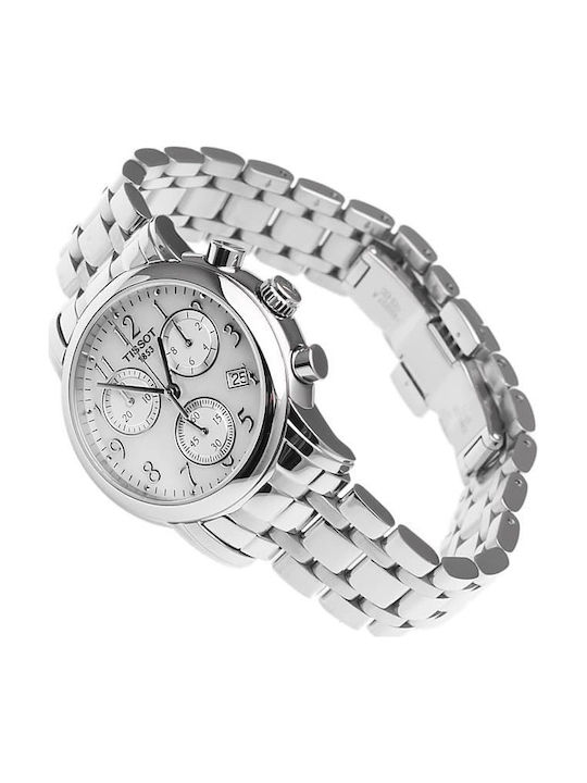 Tissot T050.217.11.112.00 Chronograph Watch with Metal Bracelet Silver T050.217.11.112.00