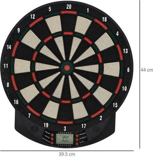 HomCom Set mit elektronischem Ziel & 6 Darts