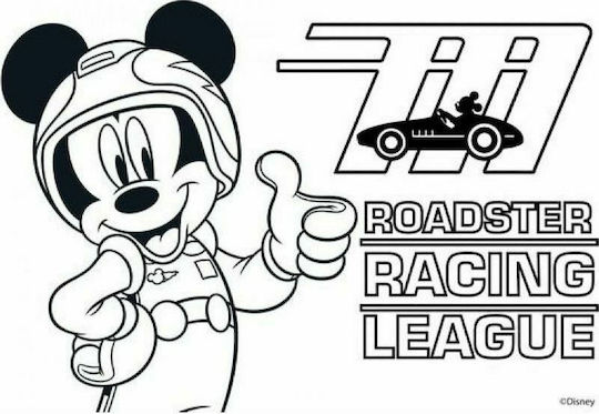 Luna Drawing Pad Mickey Mouse & The Roadster Racers 1pcs