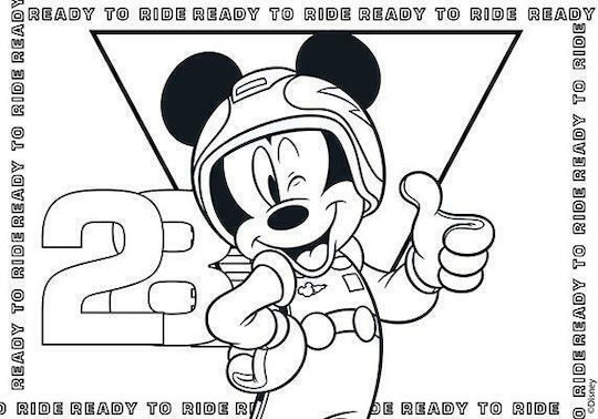 Luna Drawing Pad Mickey Mouse & The Roadster Racers 1pcs