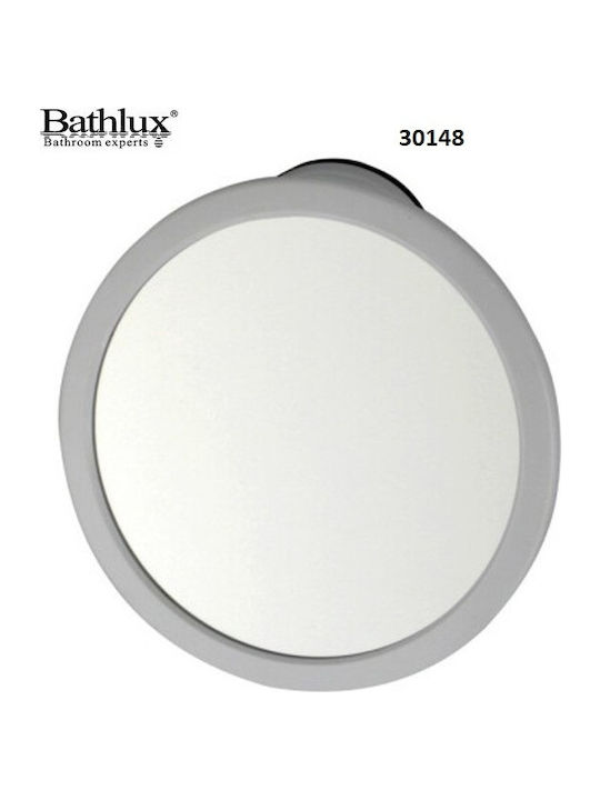 Bathlux Кръгло Банско Огледало 16x16см Бял