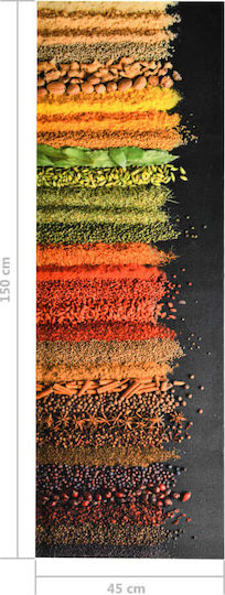 vidaXL Spices Kitchen Mat Runner with Anti-slip Underlay Multicolour 45x150εκ.