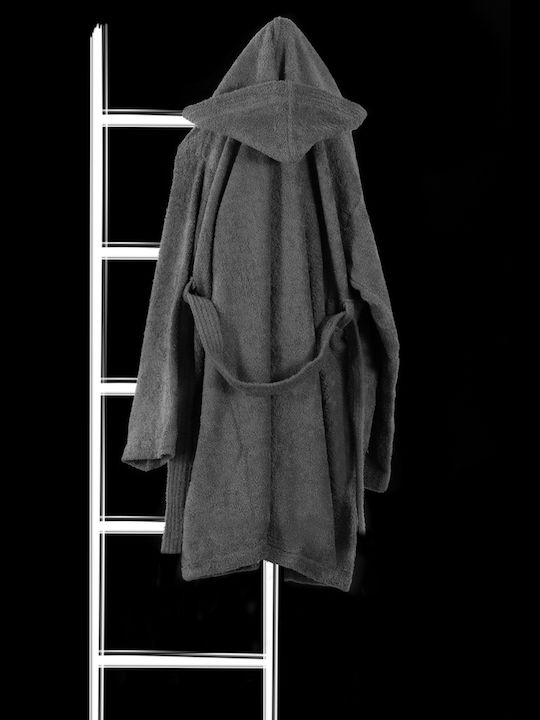 Guy Laroche Daily Hooded Bathrobe Titanium