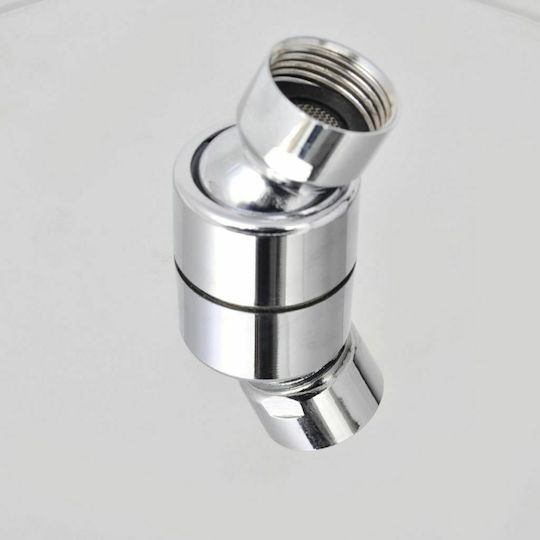 vidaXL Platz Duschkopf 20x20cm Inox