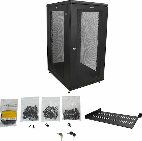 StarTech Cu picioare Cabinete Rack 24U 85.2x84.8x117.2cm Negru RK2433BKM