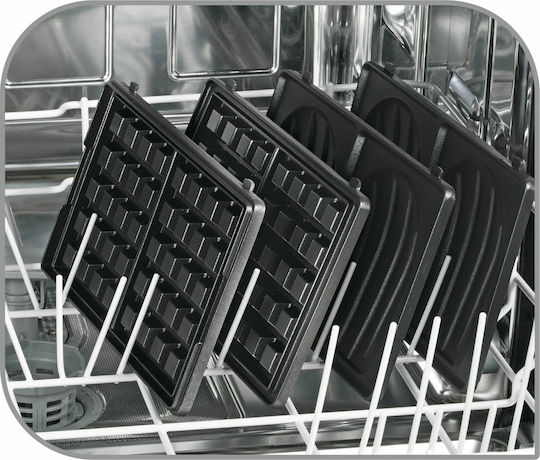 Tefal Snack Collection Τοστιέρα με Αποσπώμενες Πλάκες για 2 Τοστ 700W Inox