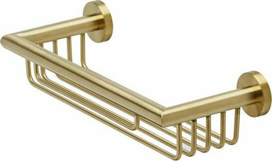 Geesa Nemox Επιτοίχια Σπογγοθήκη Inox Brushed Gold Gold Brushed