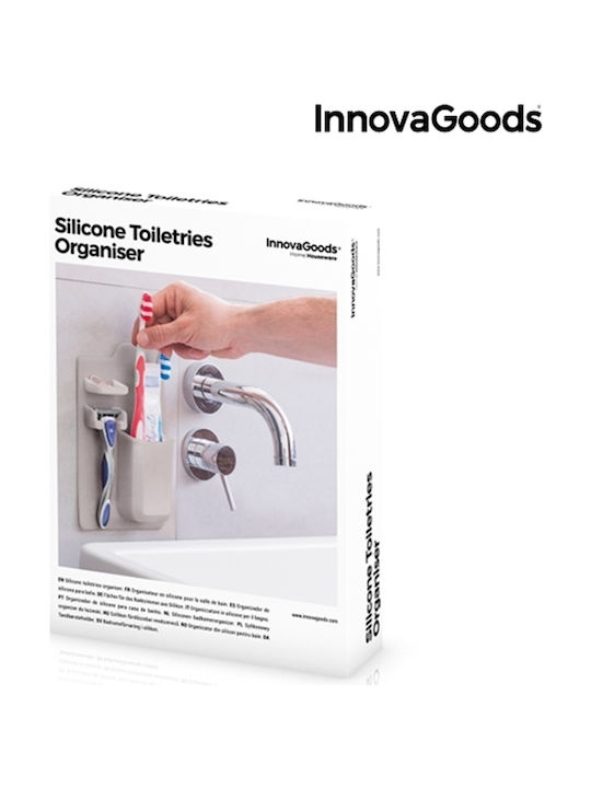 InnovaGoods Επιτοίχια Θήκη Οργάνωσης Πλαστική Λευκή