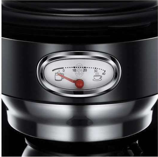 Russell Hobbs Retro Classic Filter Coffee Machine 1000W Black