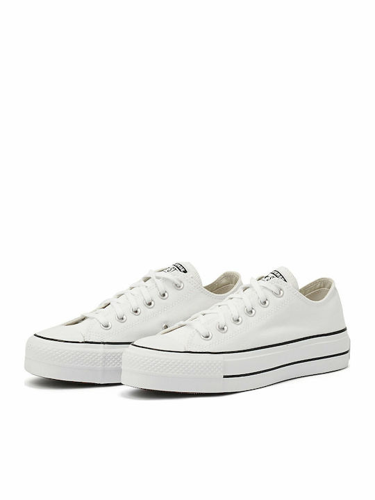 Chuck Taylor All Star Lift Low Top Flatforms Sneakers White / Black