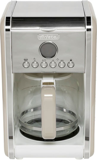 Ariete Vintage Προγραμματιζόμενη Καφετιέρα Φίλτρου 960W Beige