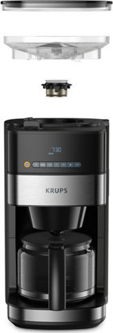 Krups Grind And Brew Програмируема Филтър кафе машина 1000W Черно