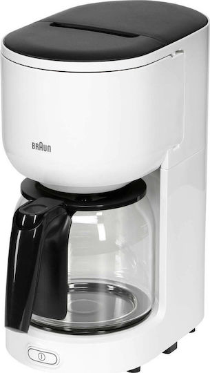 Braun PurEase KF 3120 Filter Coffee Machine 1000W White