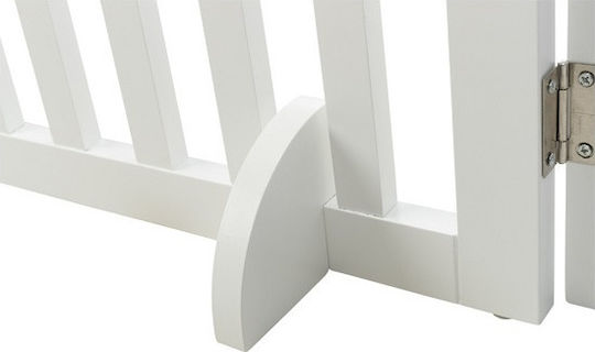 Trixie Dog Barrier Διαχωριστικό Σκύλου 82-124 x 61 cm σε Λευκό Χρώμα 124 x 61 x 61εκ.