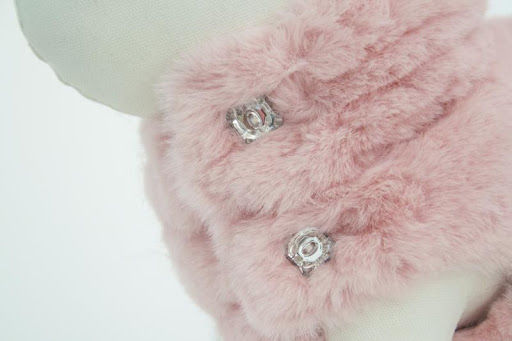 Ferribiella Gemma Coat Μπουφάν Σκύλου Ροζ με Μήκος Ράχης 24 εκ.