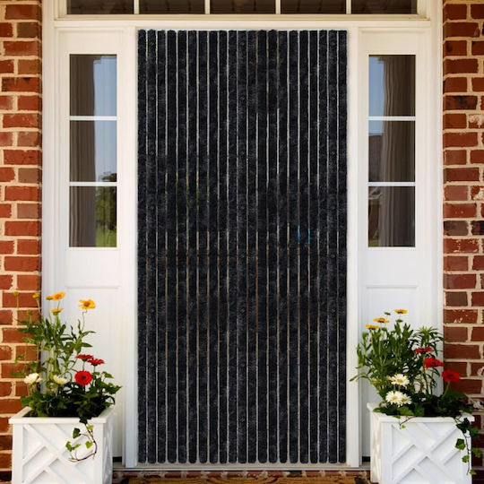 vidaXL Fabric Door Curtain Anthracite 100x220cm 284290