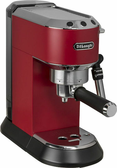 De'Longhi Dedica Pump Automatic Espresso Machine 1300W Pressure 15bar Red