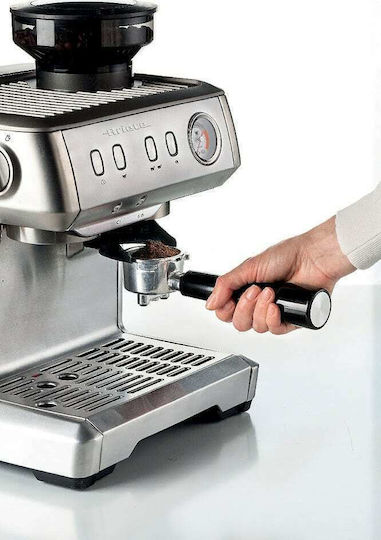 Ariete 1313 Automatic Espresso Machine 1600W Pressure 15bar with Grinder Silver
