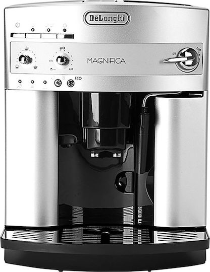 De'Longhi Magnifica ESAM 3200 S Αυτόματη Μηχανή Espresso 1350W Πίεσης 15bar με Μύλο Άλεσης Ασημί