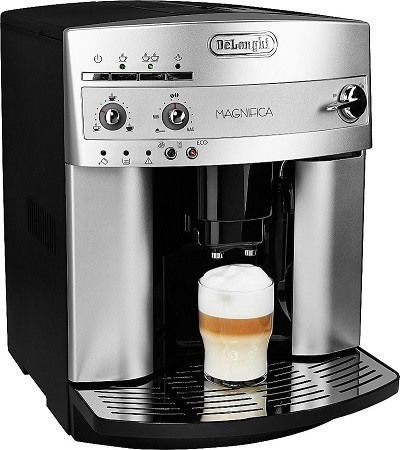 De'Longhi Magnifica ESAM 3200 S Αυτόματη Μηχανή Espresso 1350W Πίεσης 15bar με Μύλο Άλεσης Ασημί
