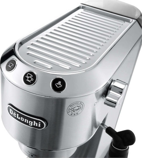 De'Longhi Dedica Pump Μηχανή Espresso 1300W Πίεσης 15bar Ασημί