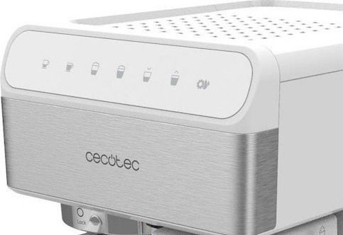 Cecotec Power Instant-ccino 20 Touch Μηχανή Espresso 1350W Πίεσης 20bar για Cappuccino Bianca Series 01557